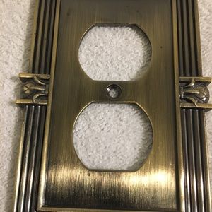 LHMC Metal Outlet Cover Plate Pineapple Design